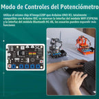 Kit de Brazo Robótico Adeept de 5DOF Compatible con Arduino IDE, Brazo Robótico Programable DIY Codificación STEM Educativo de 5 Ejes, Kit Inicial de Robot con Pantalla OLED, Procesamiento de Código y