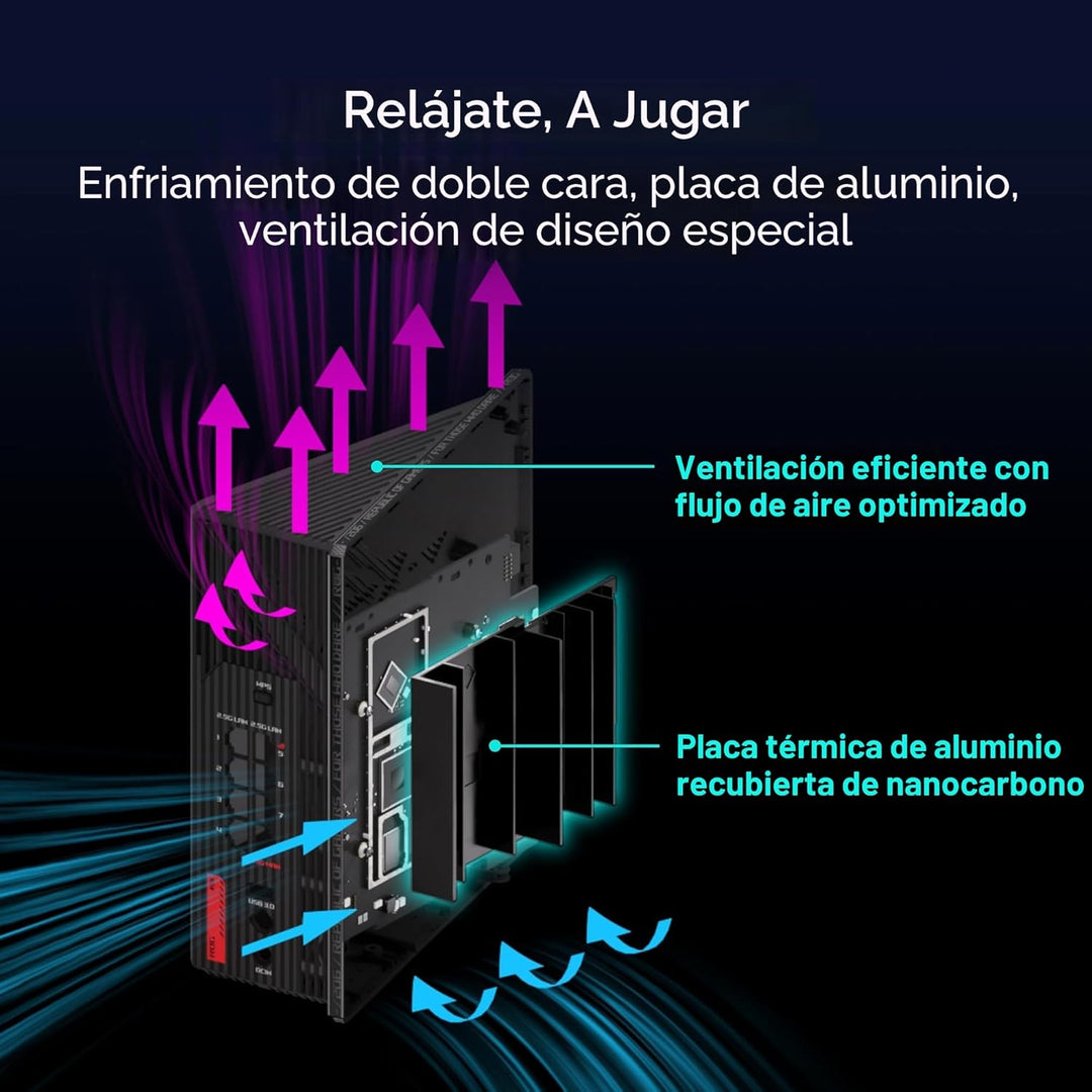 ASUS ROG Strix GS-BE12000 WiFi 7 Router Tri-Band, 12000 Mbps, capac...
