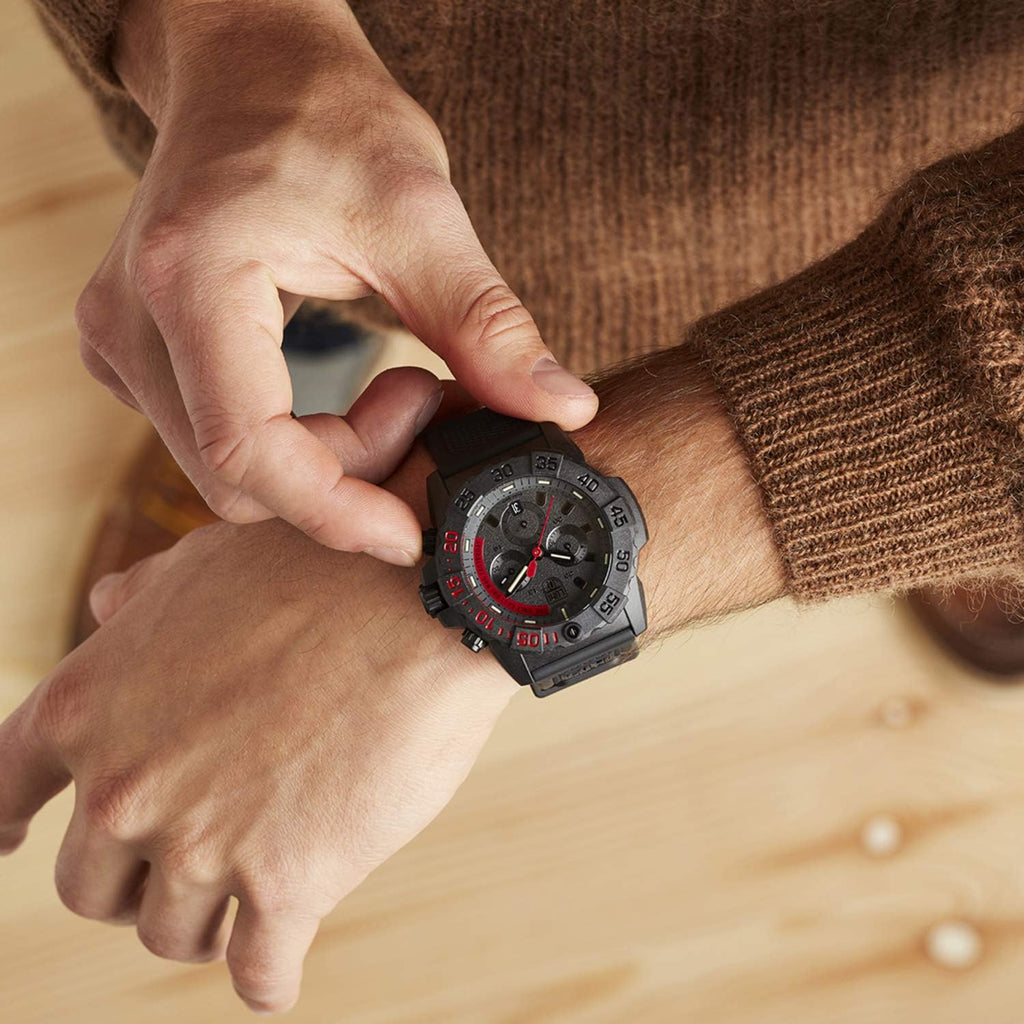 Luminox - Navy Seal - Reloj para hombre de 45 mm - Reloj militar sumergible - Función de fecha 200 m - Resistente al agua - Relojes para hombre - Fabricado en Suiza