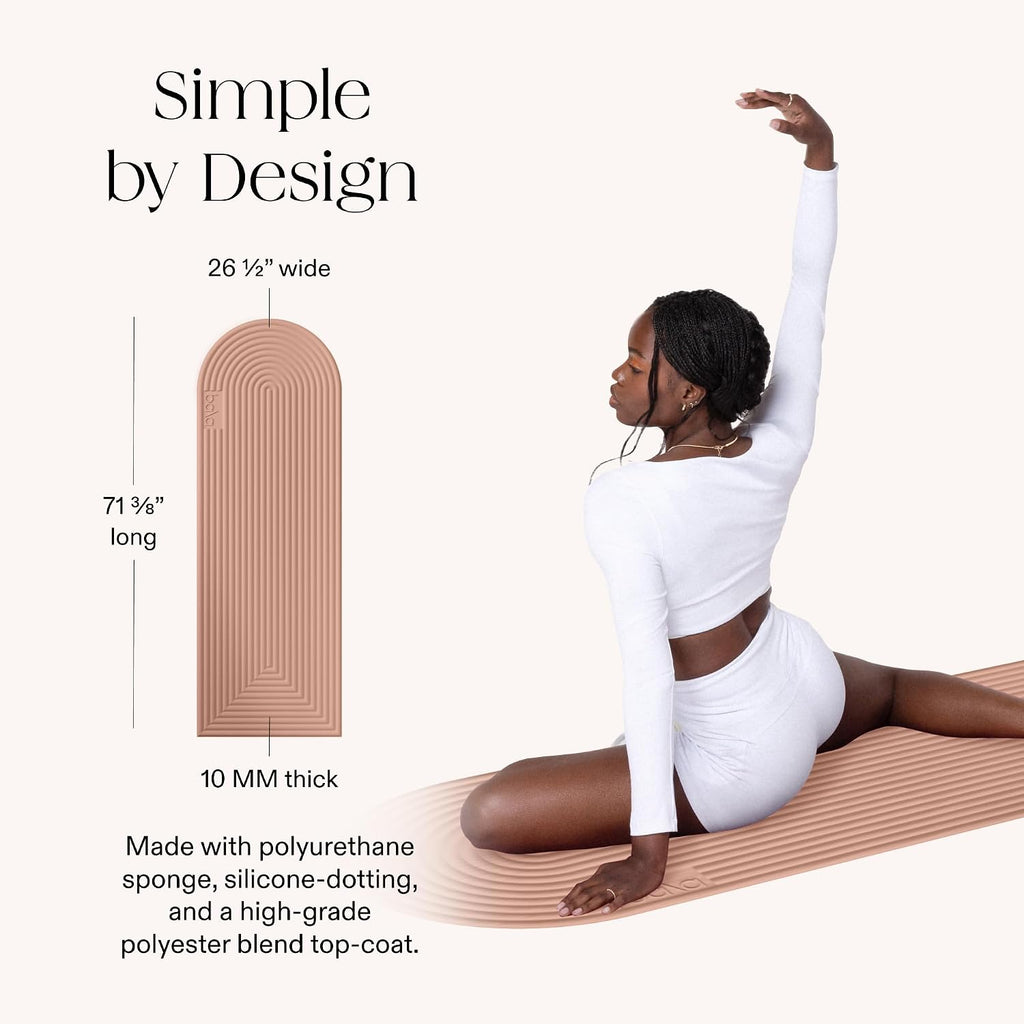 La Esterilla Bala Plush, Esterilla de Yoga Antideslizante para Gimnasio en Casa, 10 mm