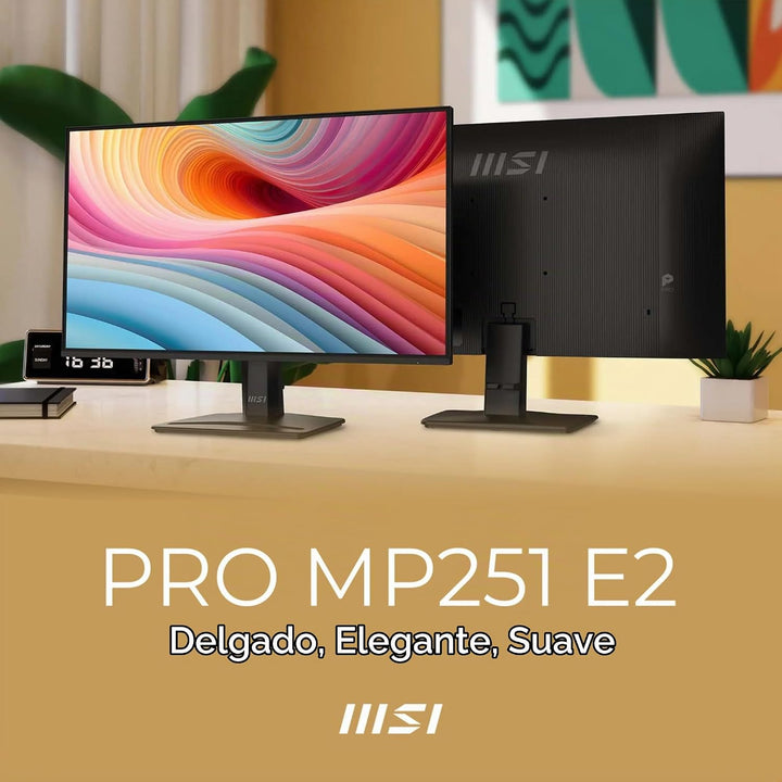 MSI PRO MP251 E2 - Monitor de gaming y oficina IPS de 24.5 pulgadas...