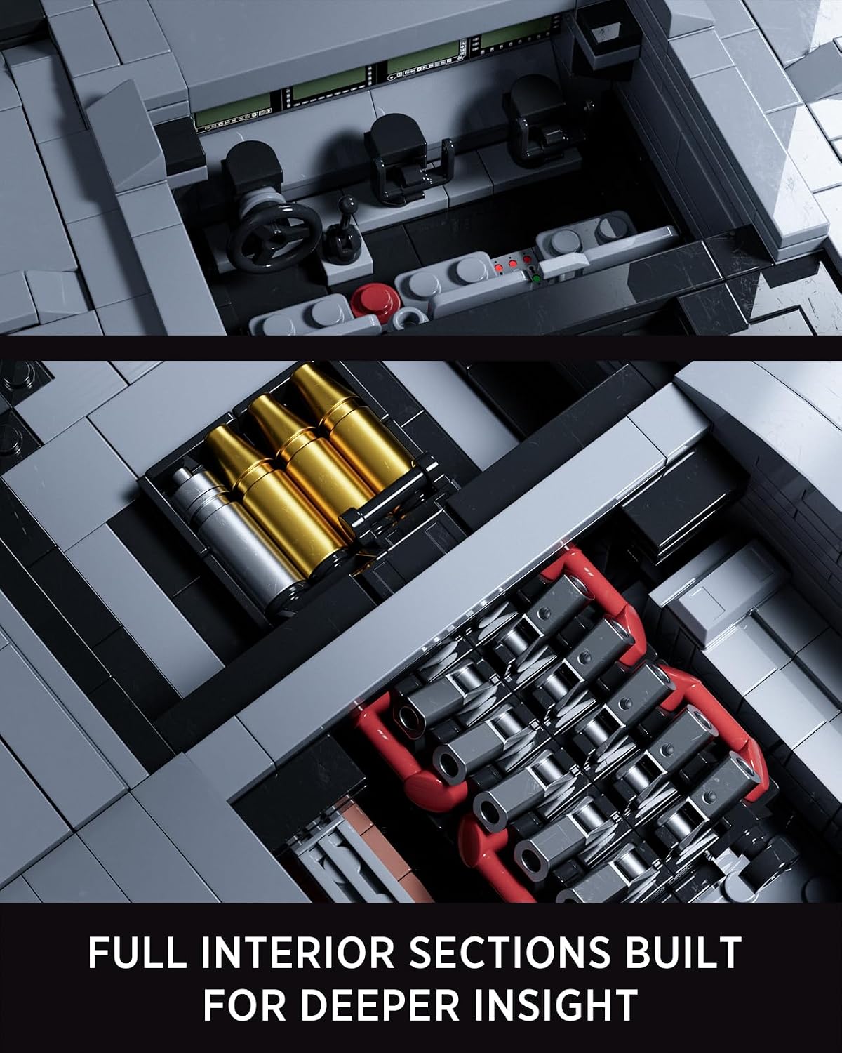 Nifeliz Abrams-X - Juego de construcción de tanques, serie militar, NF10300