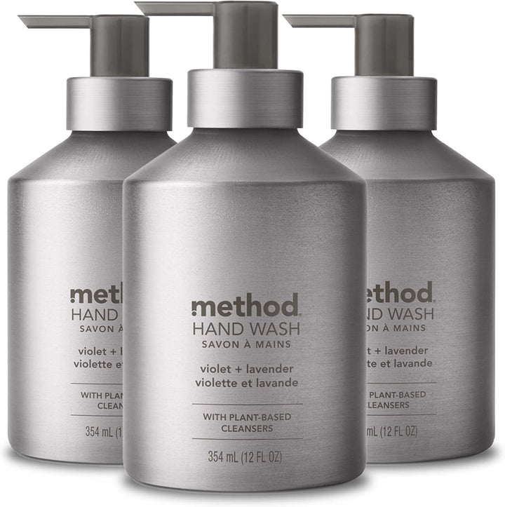Method Jabón de manos en gel, violeta + lavanda, botella de alumini...