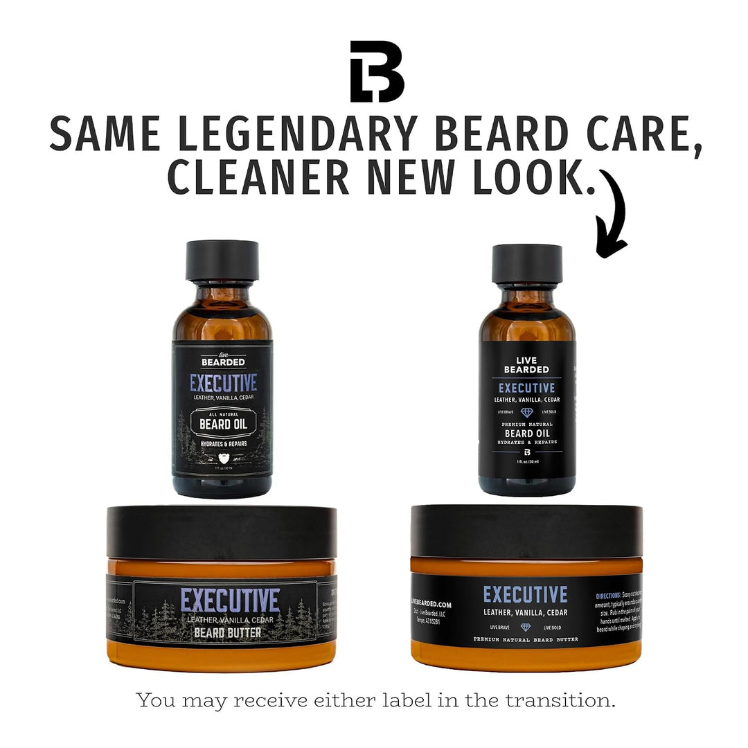Kit de Aseo para Barba Live Bearded - Aceite y Mantequilla para Bar...
