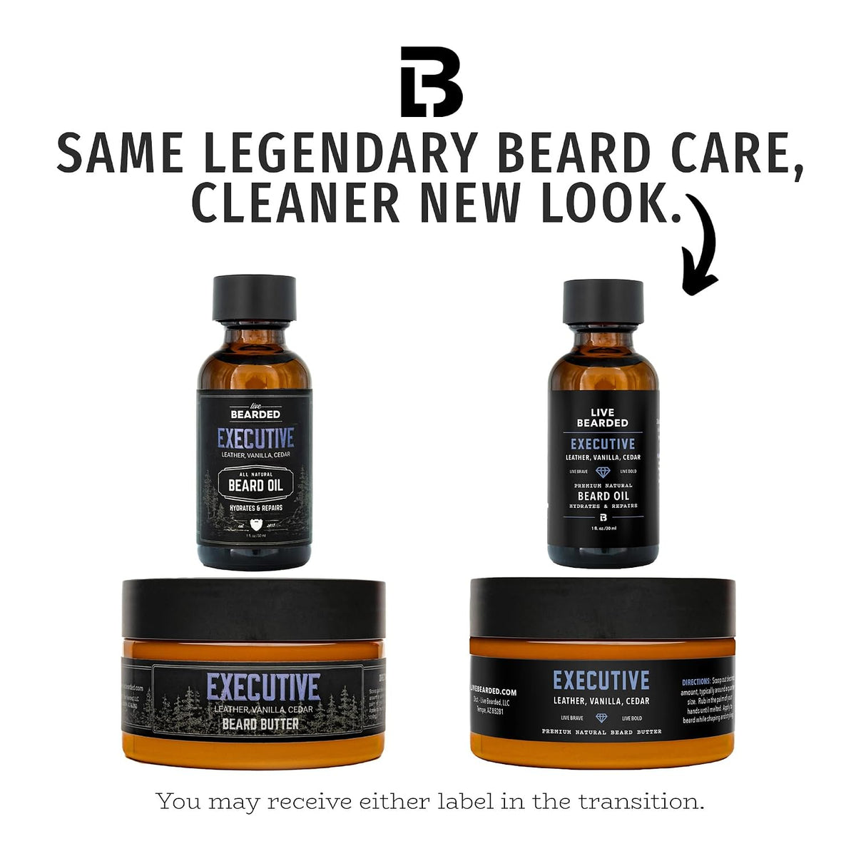Kit de Aseo para Barba Live Bearded - Aceite y Mantequilla para Bar...