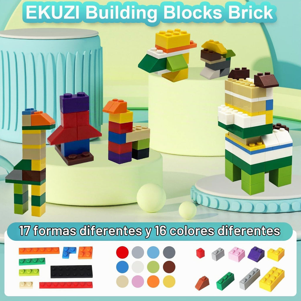 1000 bolsas de almacenamiento de ladrillos de construcción compatibles con Lego Classic