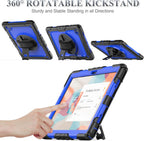 SEYMAC stock Funda para Samsung Galaxy Tab A11+ Plus/A9+ Plus de 11 pulgadas, funda de protección contra caídas de cuerpo completo con protector de pantalla y soporte para lápiz [correa de mano