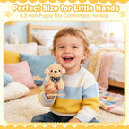 Niceup 24 piezas adoptar una fiesta de cachorros niños Mini perro de peluche sin dulces rellenos de cesta de Pascua animales de peluche a granel adopción de patas de perro juguetes de muñeca para fiesta de cumpleaños rellenos de bolsas de regalos regalo