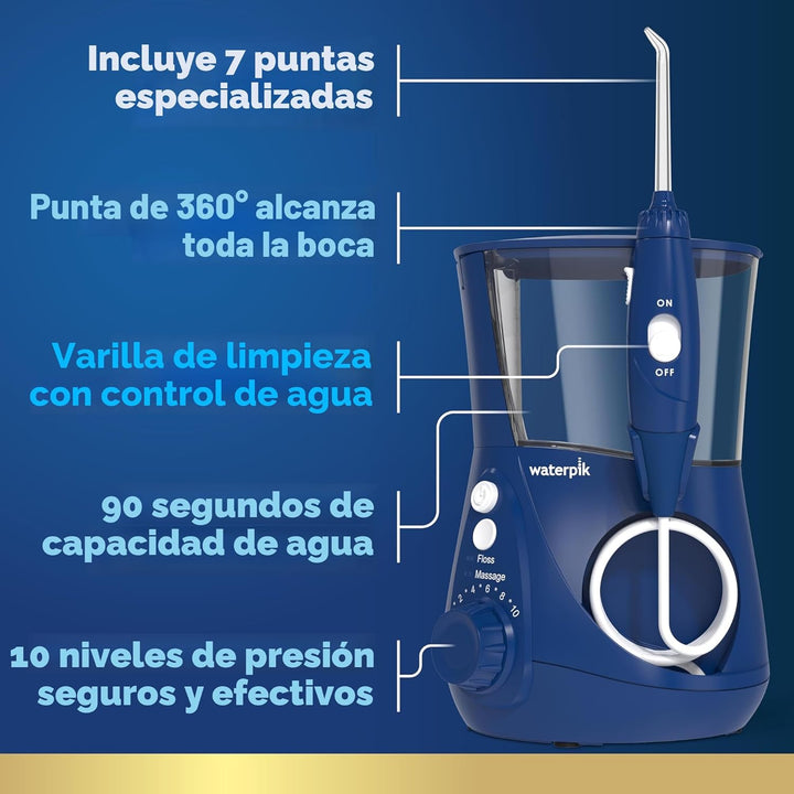 Waterpik Aquarius - Irrigador de agua para limpieza dental, encías,...