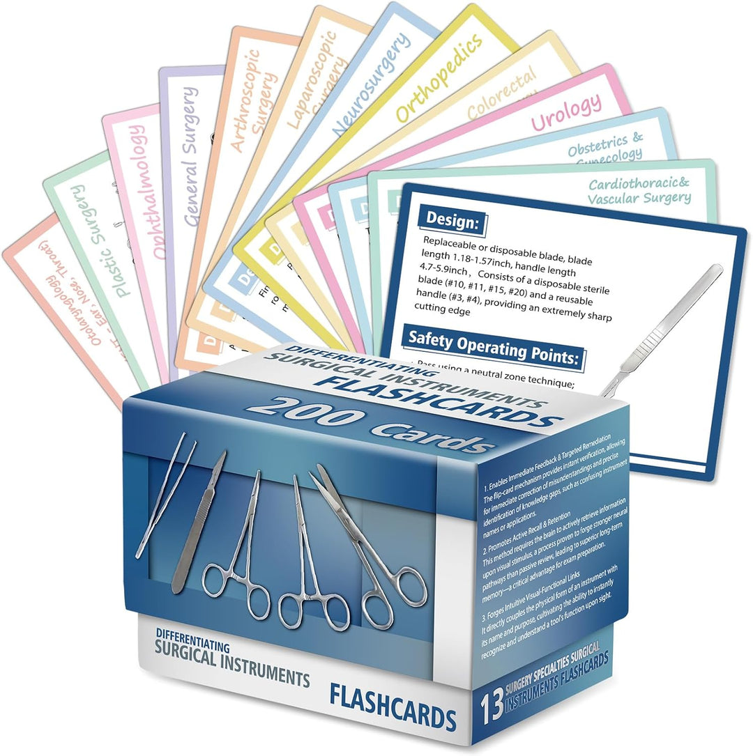 200 instrumentos quirúrgicos 13 especialidades CST y CRCST