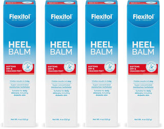 Flexitol Paquete de 4 bálsamos para talones, crema de talón agrieta...