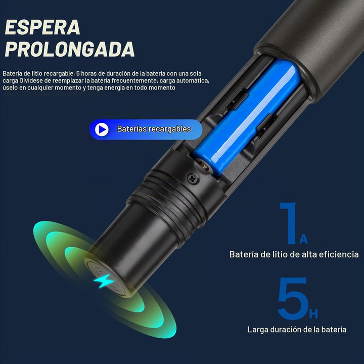 BEKBOES - Sistema de micrófono inalámbrico UHF de doble mano recarg...