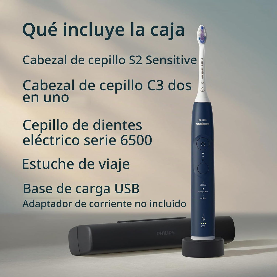 Cepillo de dientes eléctrico Philips Sonicare Serie 6500 - Tecnolog...