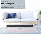 Foldable Yoga Mat 74"x47.2"x 0.4" – Large Yoga Mat