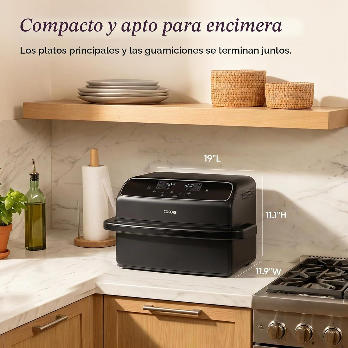 Cosori TWINFRY 9 QT Double Air Fryer, Removable Divider, PFAS-Free Ceramic