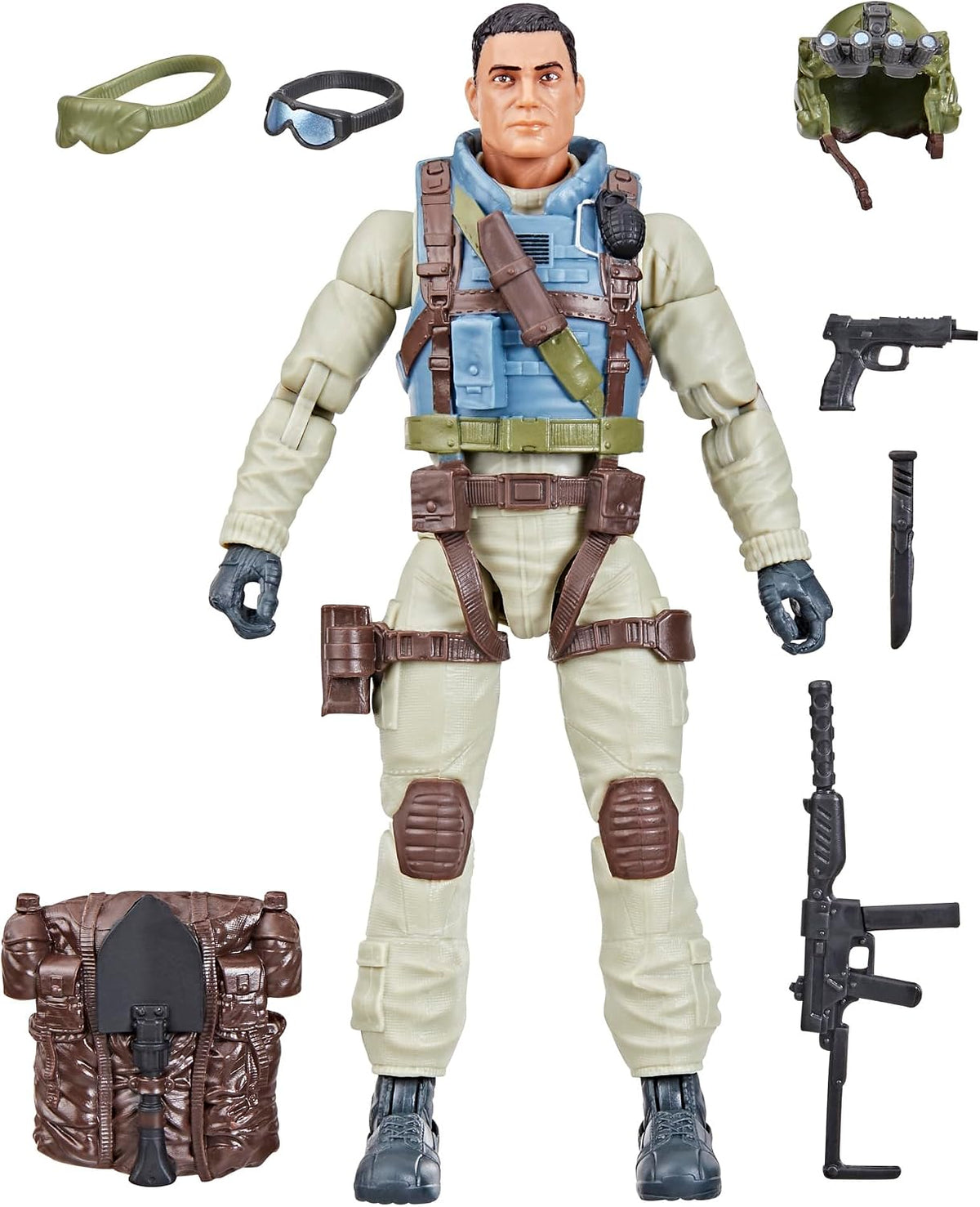 G.I. Joe Serie clasificada #115, Franklin Airborne Talltree, figura de acción coleccionable de 6 pulgadas con 10 accesorios
