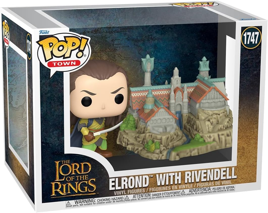 Funko Pop Town: El Señor de los Anillos - Elrond con Rivendell - Fi...