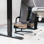 Lámpara VIVO Reposapiés ergonómico ajustable en altura con plataforma de alivio, taburete elevado para estación de trabajo cómoda de sentarse a pararse, superficie antideslizante, portátil, para uso en casa