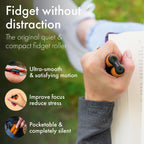 ONO Roller - Juguete antiestrés de mano para adultos | Ayuda a aliviar el estrés, la ansiedad, la tensión | Promueve el enfoque, la claridad | Diseño compacto y portátil (naranja, tamaño junior