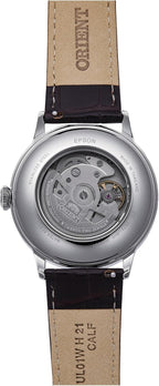 Orient, "2da generación Bambino Ver. 2", reloj automático japonés, de vestir, de acero inoxidable y cuero para hombre