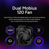 Cooler Master Hyper 612 APEX SCHP Enfriador de aire para CPU, venti...