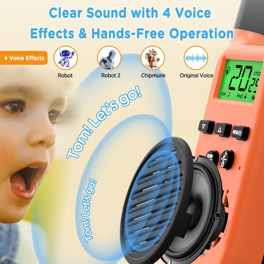 Peakeep Walkie Talkies para niños de largo alcance 3 millas, juguet...