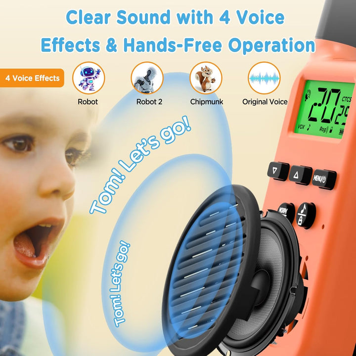 Peakeep Walkie Talkies para niños de largo alcance 3 millas, juguet...