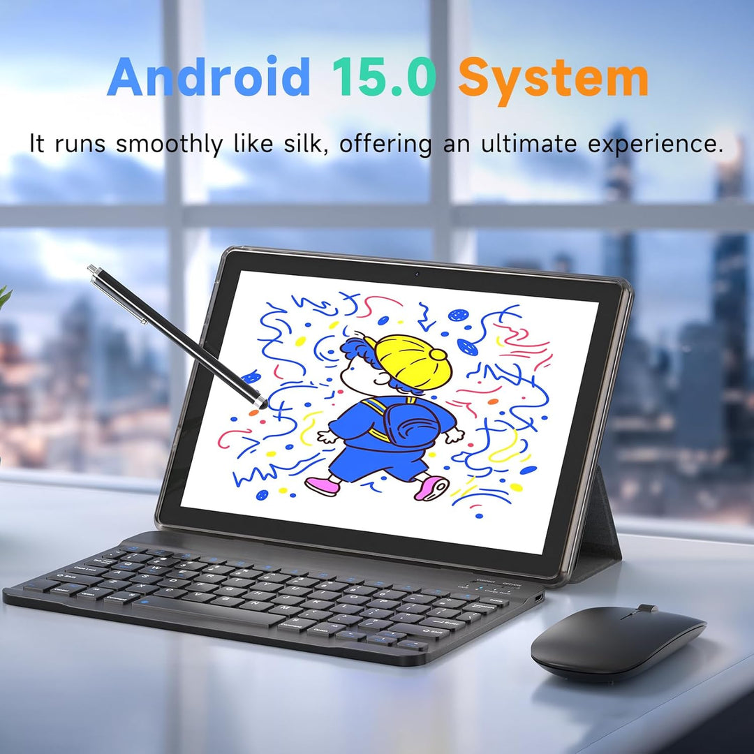 IWEGGO Tablet Android 15, 10 pulgadas 18 GB RAM+128 GB ROM\/2TB tab...