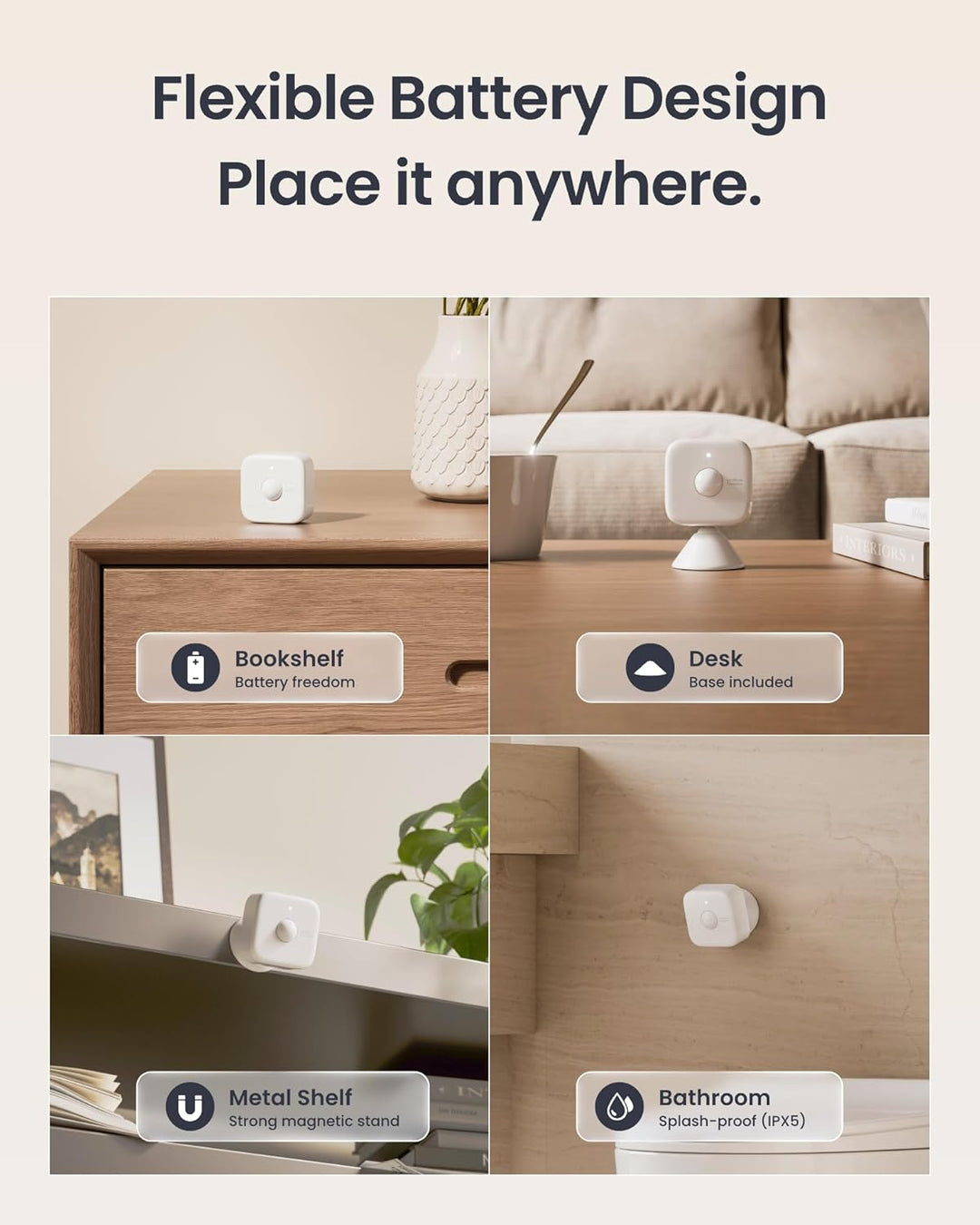 SwitchBot Sensor de movimiento inteligente de radar mmWave