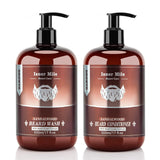 ISNER MILE Set de lavado y acondicionador para barba para hombres,...