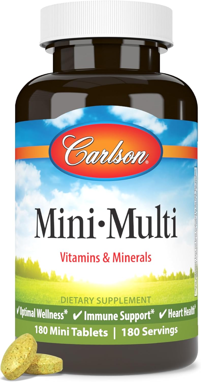 Carlson - Mini-Multi, pequeñas tabletas multivitamínicas, vitaminas...
