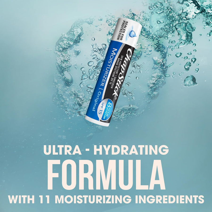 ChapStick Hidratante 2-en-1 para el cuidado de los labios SPF 15, O...