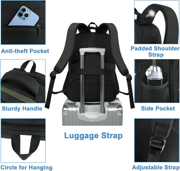 MATEIN Mochila para laptop para hombres con compartimento para el a...