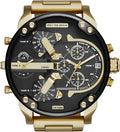Reloj Diesel Mr. Daddy para hombre, movimiento multifuncional de cuarzo con correa de acero inoxidable