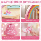 Lehoo Castle Juego de batería para niños pequeños, juguetes Montessori de