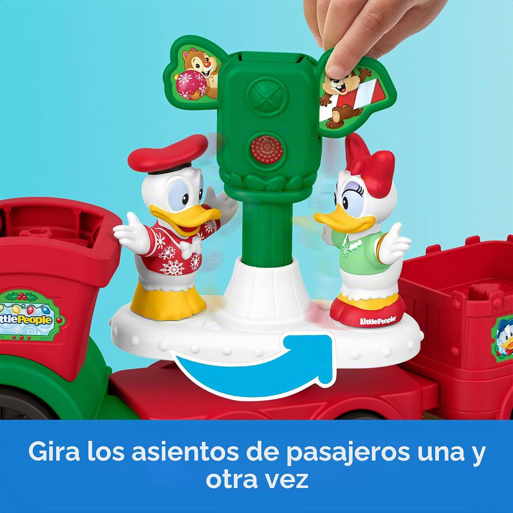 Fisher-Price Little People Disney Jr - Juguete musical de tren navideño