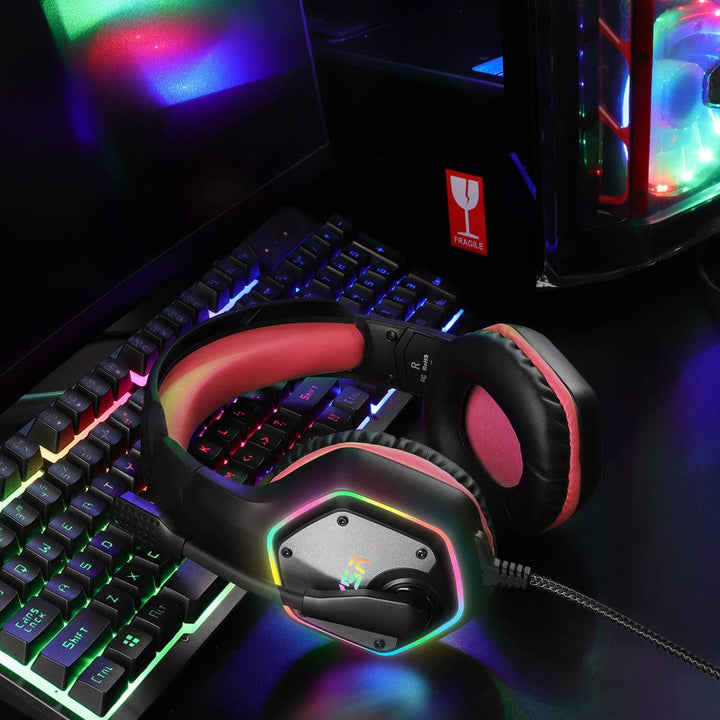 EKSA Auriculares para juegos E1000, auriculares de computadora con...
