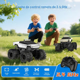 Auto de control remoto anfibio, camión monstruo 1:18, juguetes para...