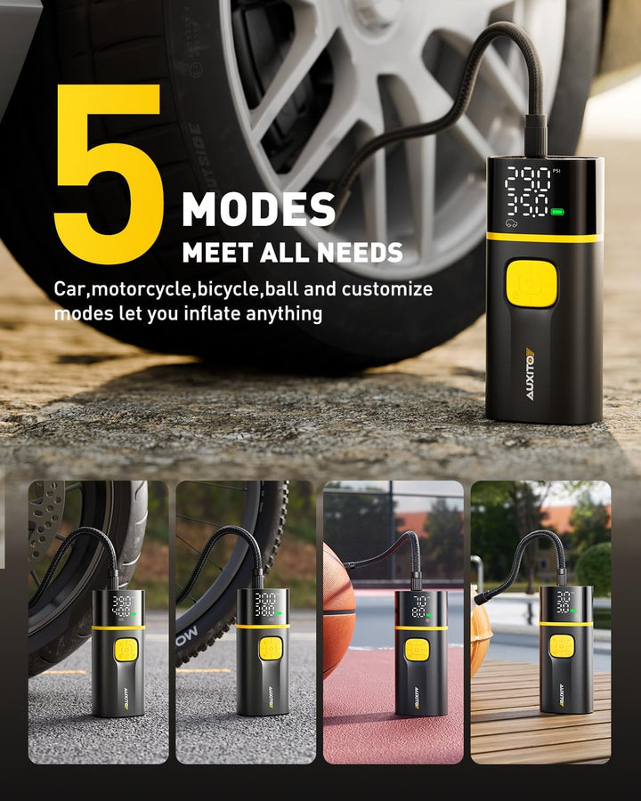 AUXITO AS1 PRO - Compresor de aire portátil para inflador de neumát...