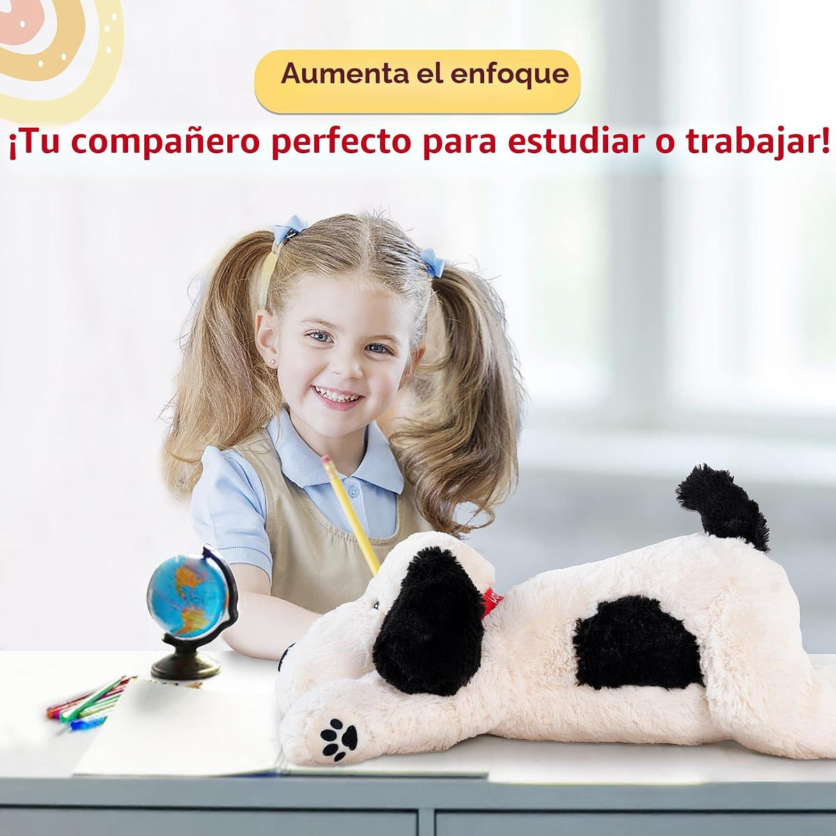 meowtastic Animales de Peluche Ponderados para Perro, Almohada de Peluche para Niños