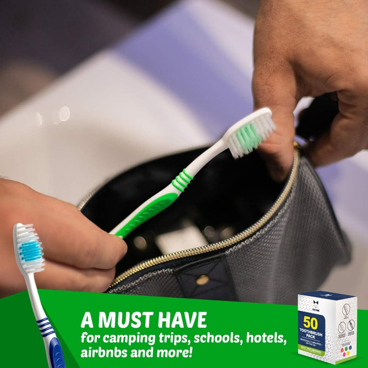 EcoFox Cepillos de dientes a granel 50 unidades | Juego de cepillos...