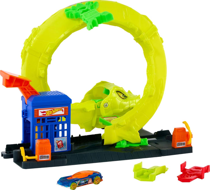 Hot Wheels Juego de Pista de Coche de Juguete Estación de