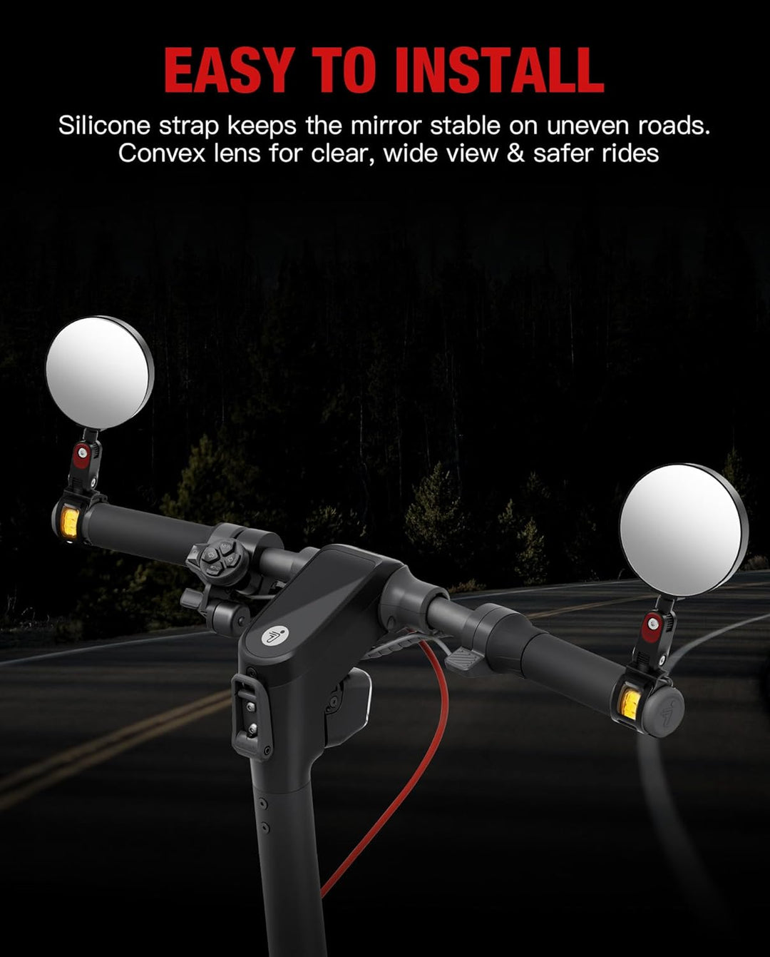 Espejo retrovisor para scooter compatible con Ninebot de