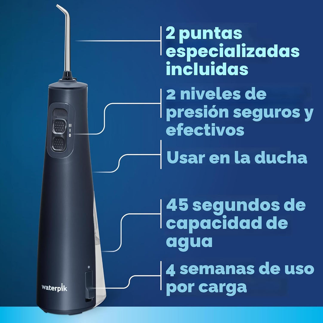 Waterpik Pulse 3100 - Irrigador dental portátil inalámbrico, recarg...