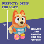 Dress &amp; Play Baby Bingo Bluey de Peluche, Botón, Cremallera, He...