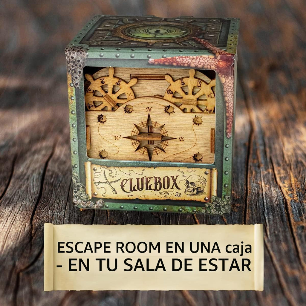 iDventure Cluebox Davy Jones' Locker, Caja rompecabezas tipo acertijo para adultos