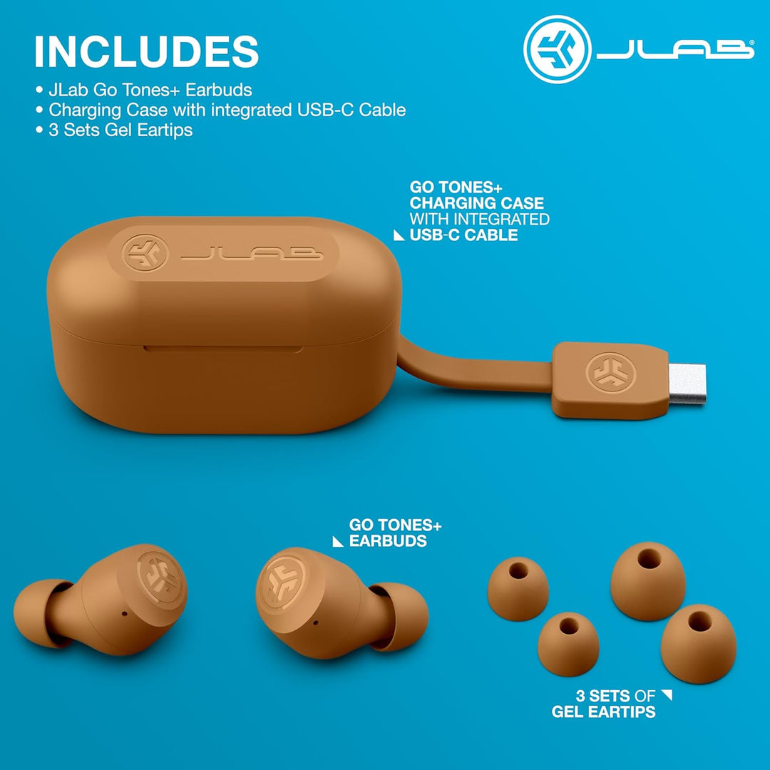 JLab Go Air Pop+ Tones Auriculares inalámbricos verdaderos, auricul...