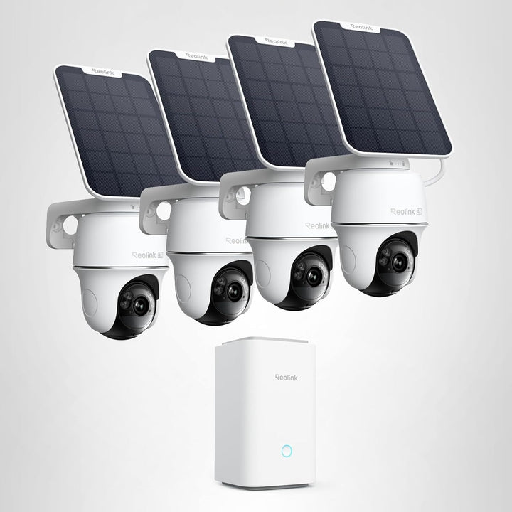 REOLINK Cámara de Seguridad Solar 4K para Exteriores, Sistema de Cá...