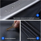 GUNHYI - Cobertor para automóvil para todo tipo de clima, impermeable, ajuste universal, para modelos sedán