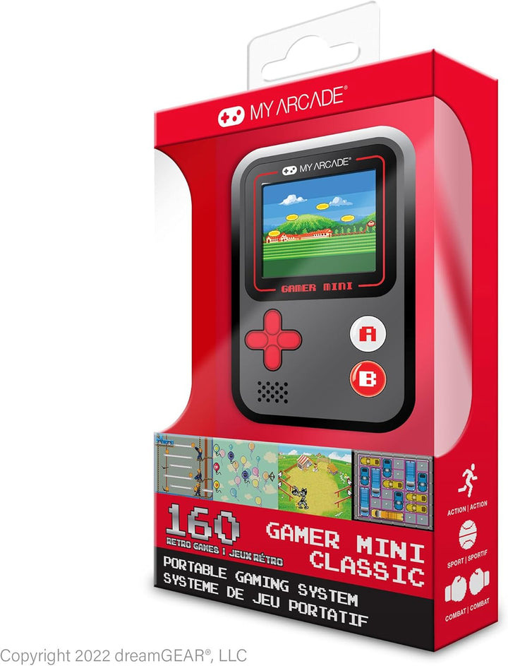 My Arcade Gamer Mini Classic-Red: sistema de juegos portátil en min...